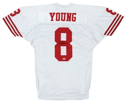 1995 Steve Young Game Used & Signed San Francisco 49ers Away Jersey (Mears A-10)